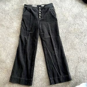 Pilcro soft washed corduroy wide leg pant